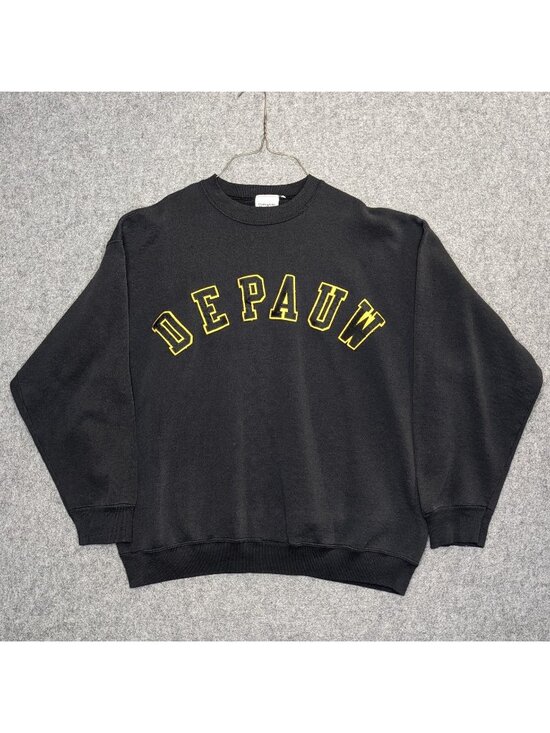 Collegiate Pacific Other - DePauw University Tigers Mens XL Sweatshirt Vintage Black Collegiate Pacific USA
